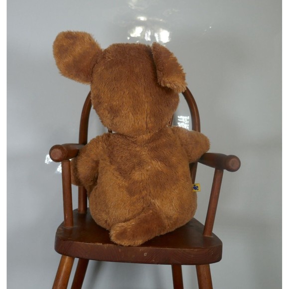 BUILD A BEAR Brown Puppy Dog Floppy Ears Eye Patch Stuffed Animal Plush - Picture 5 of 10